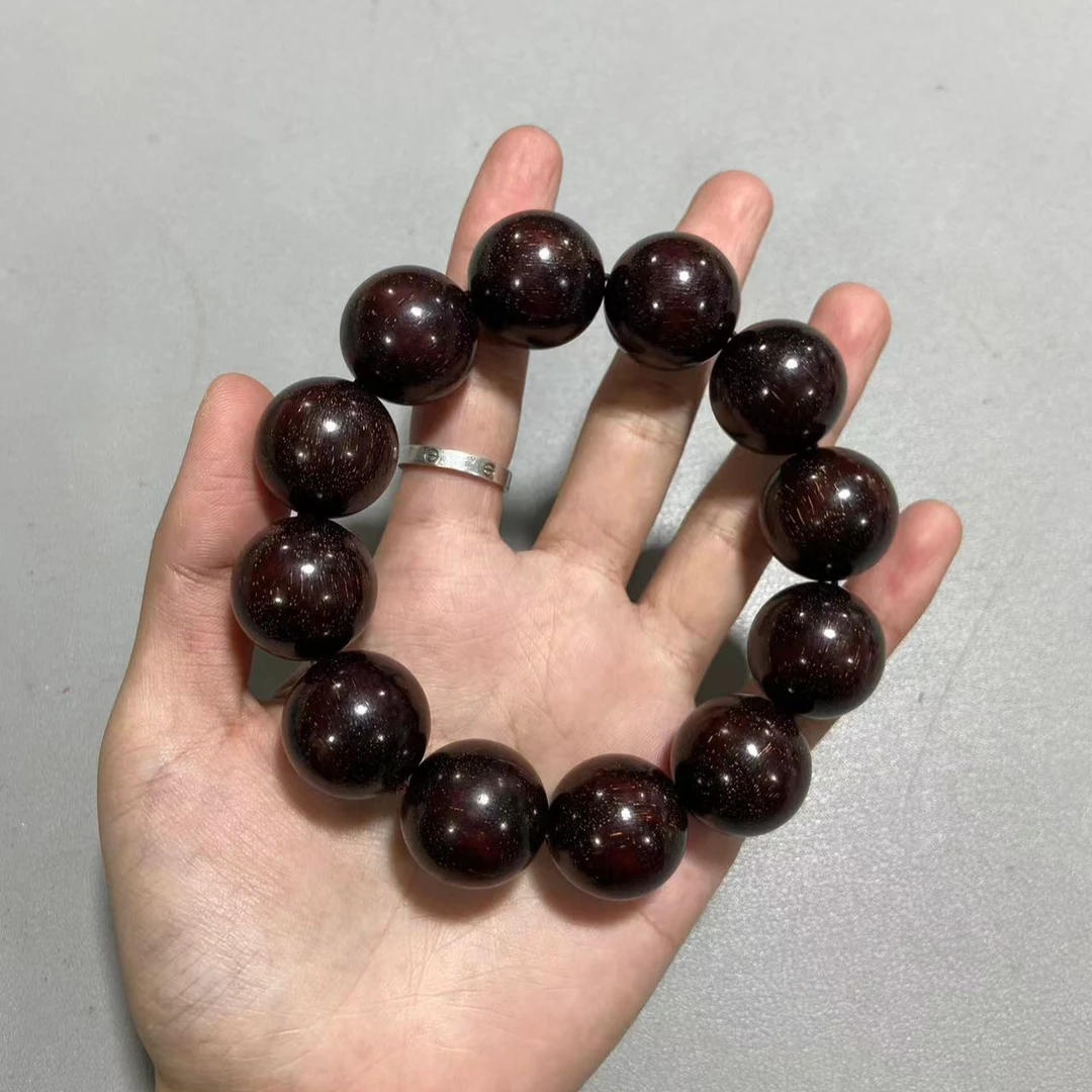 W811黑油紫檀高密卡2.0单圈手串