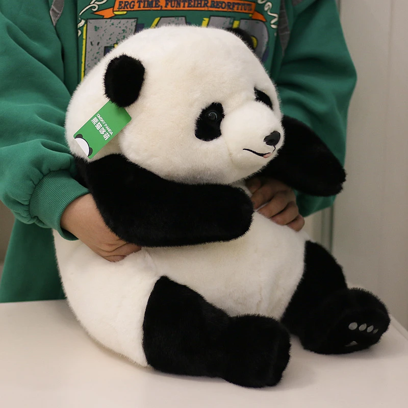 正版可爱憨憨熊猫毛绒玩具公仔生日礼物玩偶成都基地同款纪念品萌