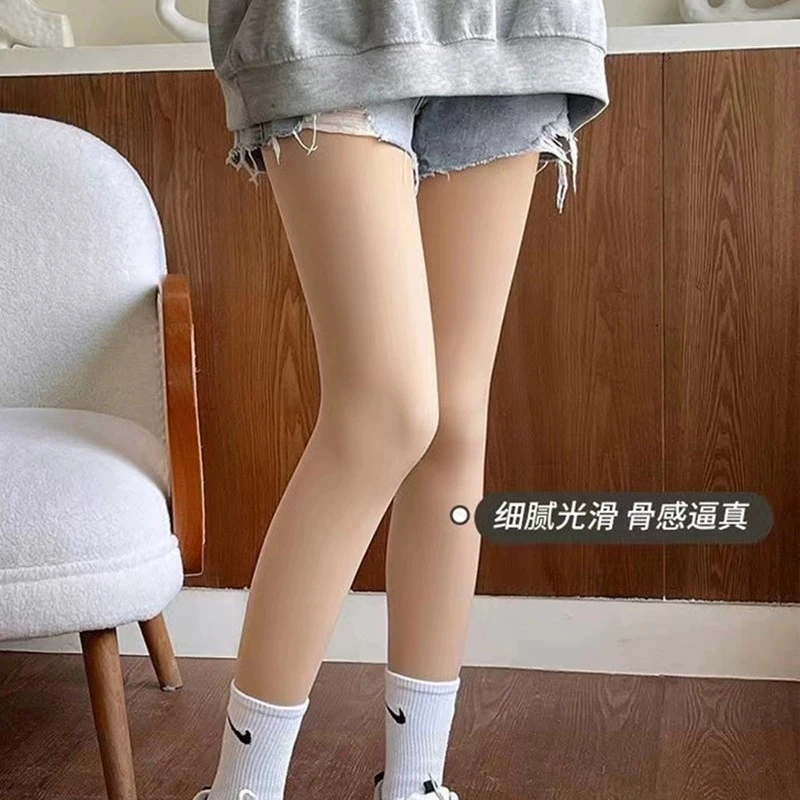 水光袜秋冬保暖打底裤光腿神器加绒加厚肉色美肤袜连裤袜均码