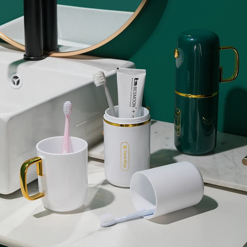 【新疆包邮】旅行刷家用牙洗漱杯便携式漱口杯收纳牙具便携式套装