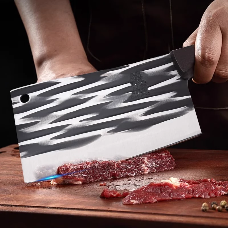 【新疆包邮】手工锻打超快斩切两用刀锋利厨房家用锋利切肉斩骨刀
