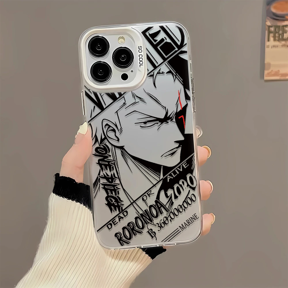 海贼王索隆动漫适用苹果11手机壳iPhone12Pro/14软13大孔xr防摔78