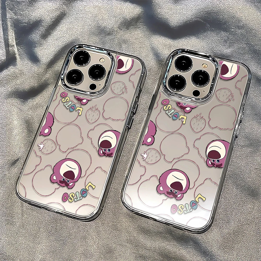 可爱草莓熊适用苹果14Pro手机壳iPhone13/12透明xr/11防摔8p软xsm