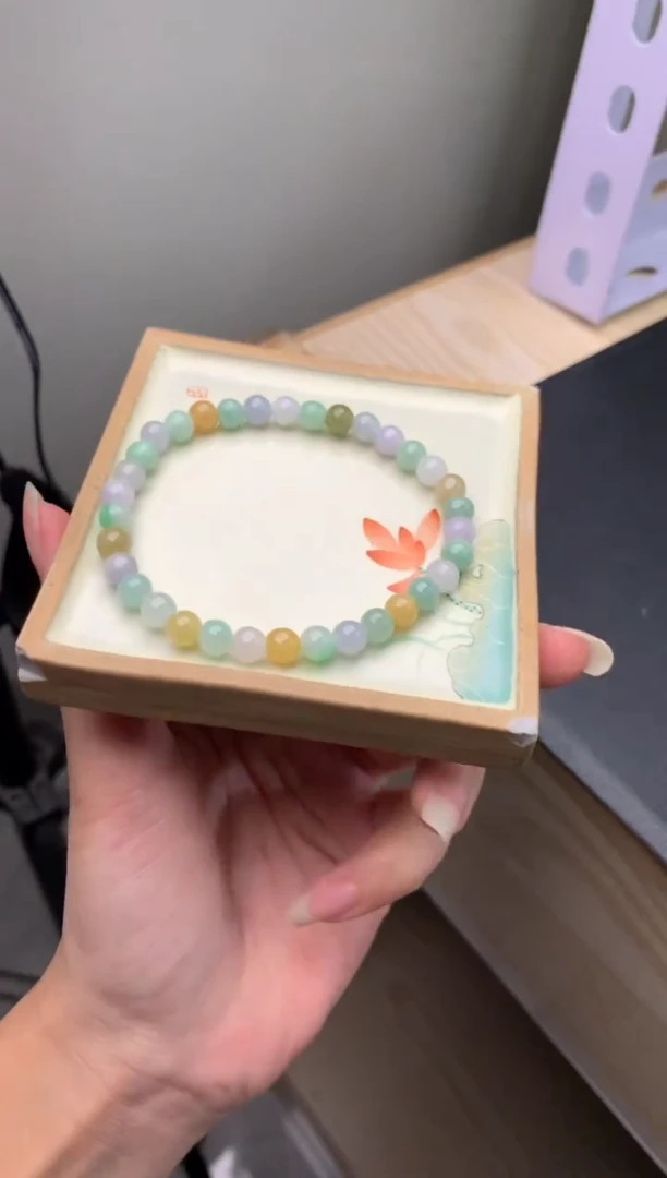 【闪购商品】翡翠手链未镶嵌天然翡翠手串15