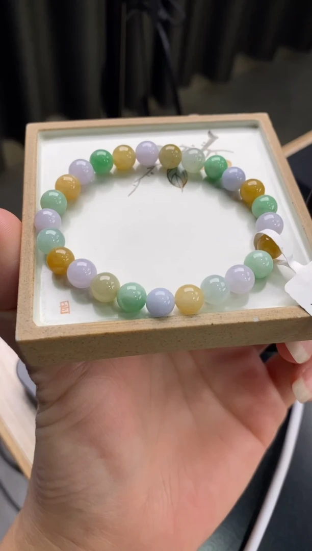 【闪购商品】翡翠手链未镶嵌天然翡翠手串215