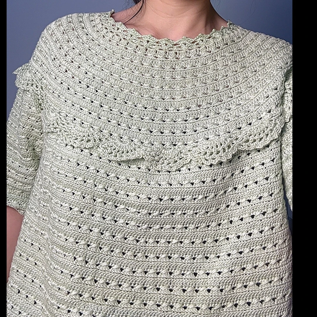 格调钩针套头衫视频