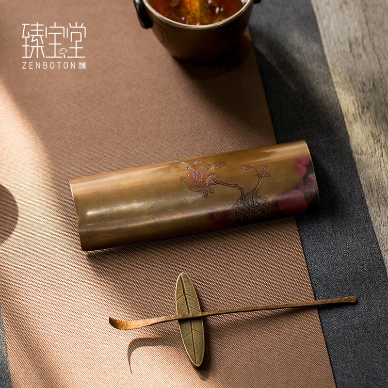 ZENBOTON/臻宝堂石榴茶荷-茶道小配件臻宝堂茶则