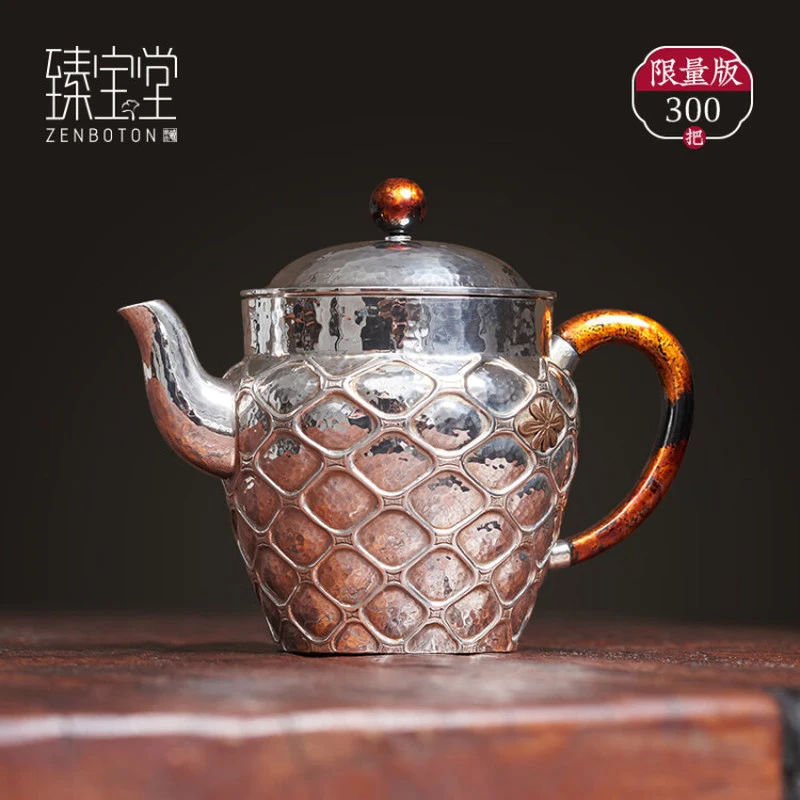 ZENBOTON/臻宝堂汲直-菱花壶-中式纯手工泡壶
