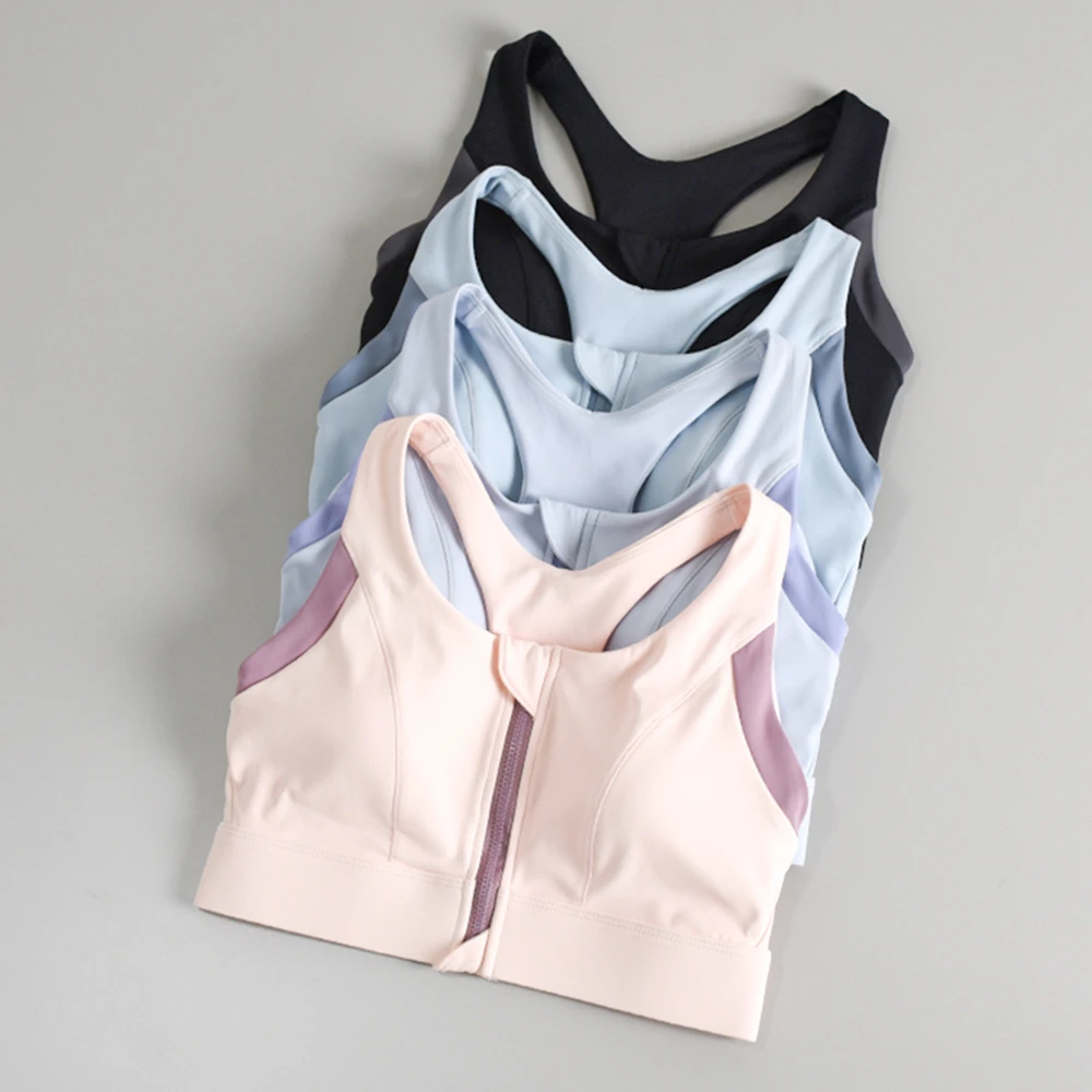 运动内衣女夏新款外穿防震瑜伽服文胸普拉提训练速干跑步健身背心