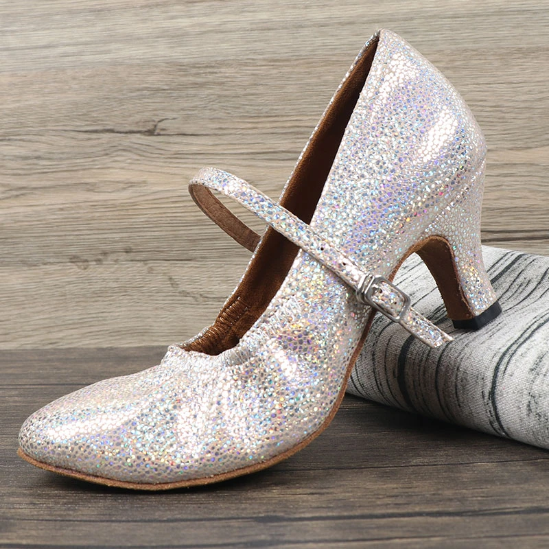 【软羊皮】丹宝罗摩登舞鞋女士华尔兹气质室内舞蹈2025丹宝罗舞蹈鞋