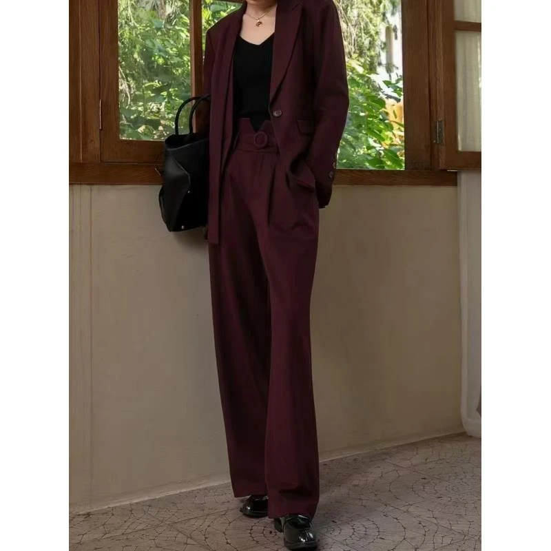 《范范高定》设计师款高腰套装 安可拉红色