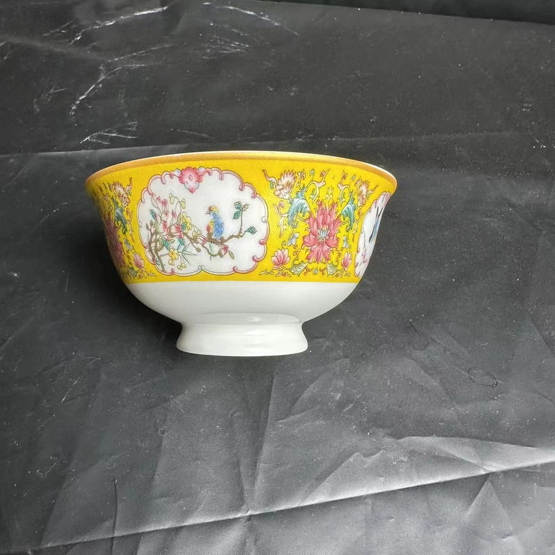 ZY-DP-A34-珐琅彩万花碗/一件4.5英寸