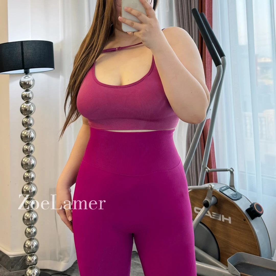 ZoeLamer【仅美背】欧美码可拆胸垫两穿健身美背穿到180斤低强度
