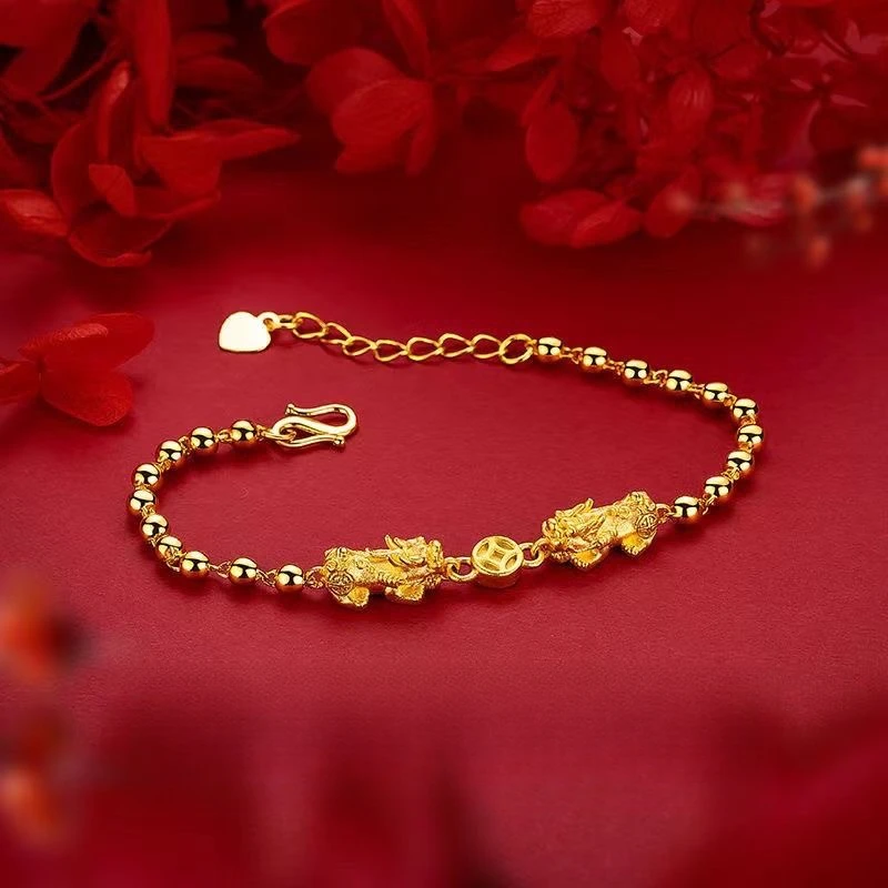 手链 双貔貅精美珠珠手链女款气质款