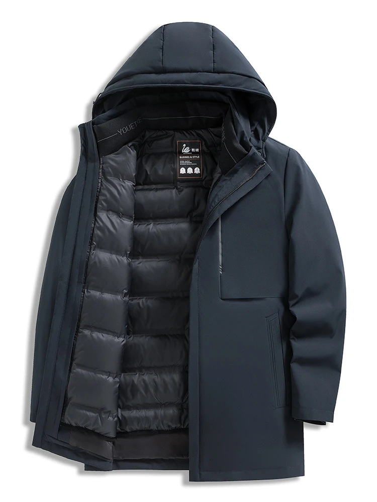 波司登品牌白鹅绒服男冬季加厚保暖可脱卸内胆一衣三穿中老年爸爸
