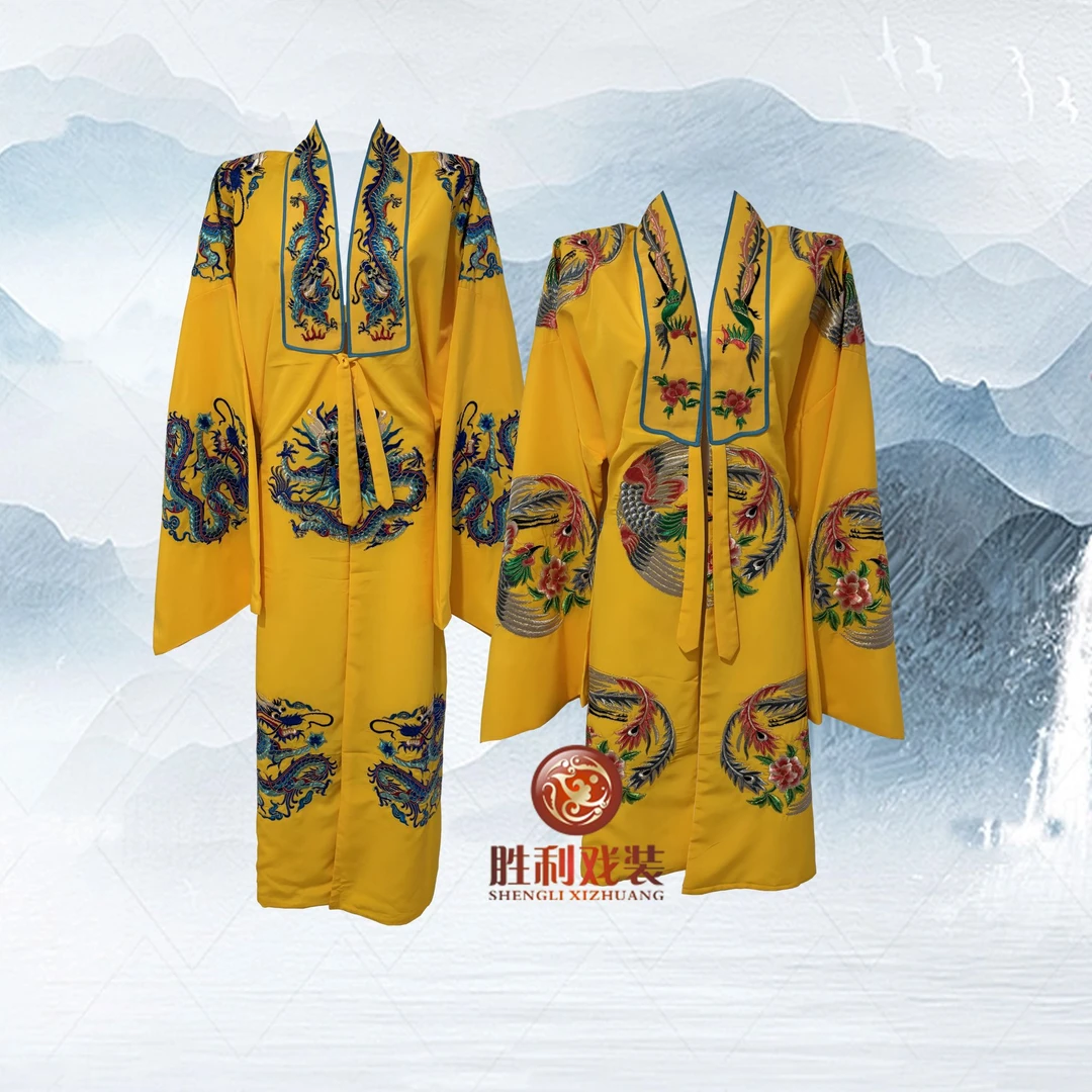 戏曲龙凤对披 戏剧古装三哭殿戏服打金枝唐王皇后凤袍 舞台演出服
