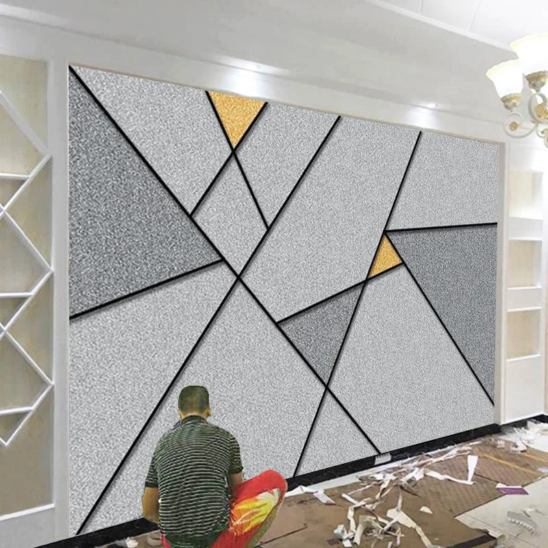 电视定制背景墙贴纸自粘墙纸3d立体墙贴卧室温馨墙面装饰墙贴图案