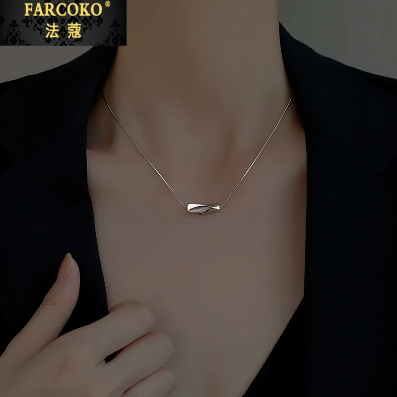 FARCOKO/法蔻长条不规则项链女士气质轻奢小众锁骨链情人节礼物
