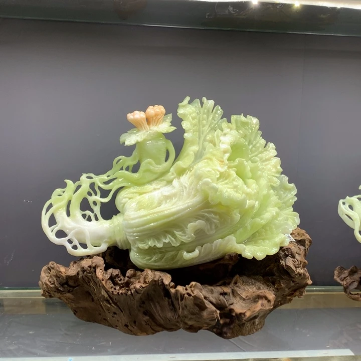 蛇纹石玉（覆膜）珠宝奇石未镶嵌