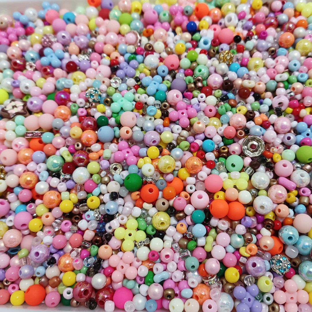 奶油珠散装串珠手工diy手链饰品车挂