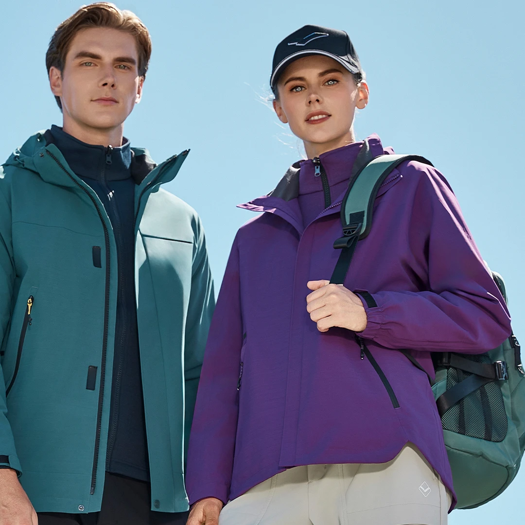 凯蒙戈尔情侣款秋冬三合一发热冲锋衣户外运动2337608+1337605