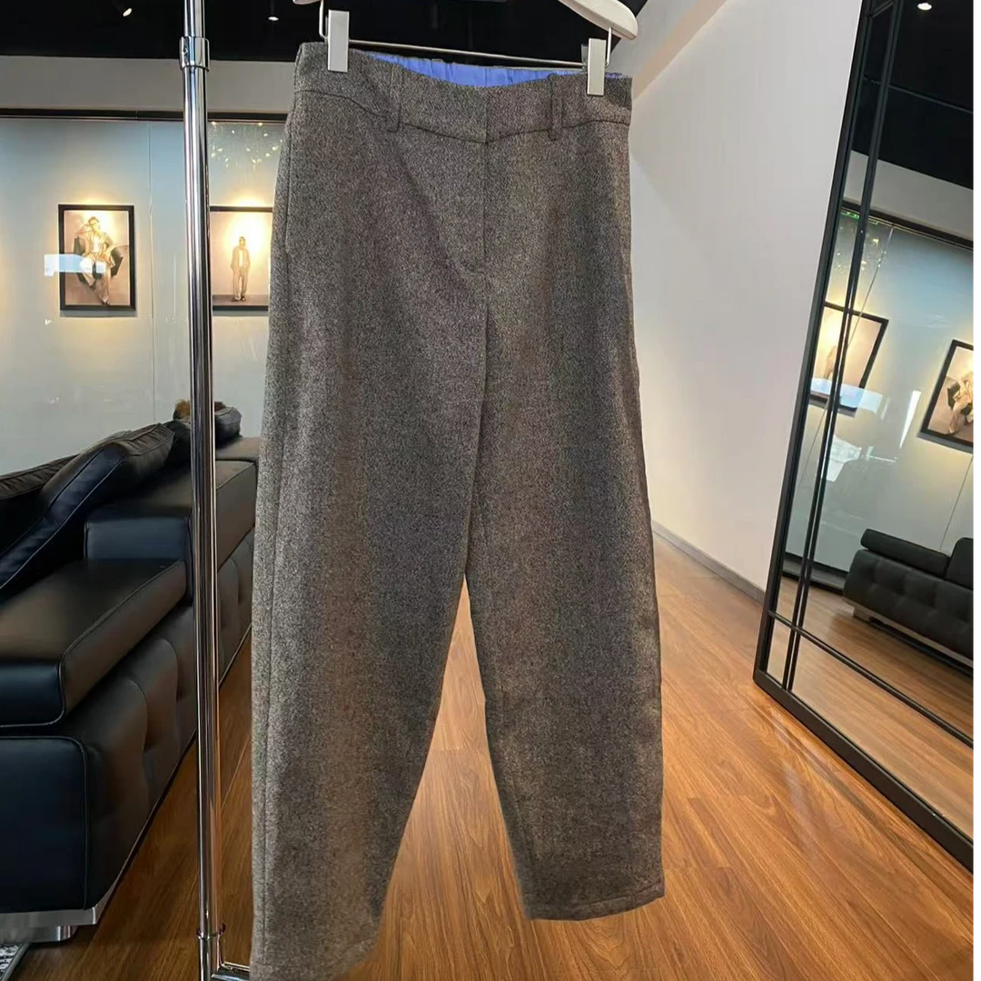 MNFK 进口面料 弹力腰 秋冬新款羊毛裤子 K0571