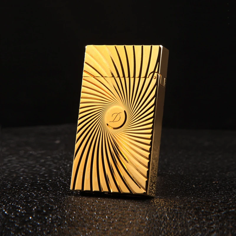 金色太阳花纯铜朗声煤油打火 高端火机伴手礼