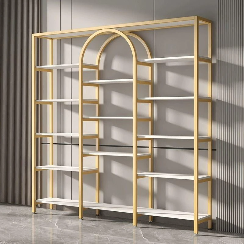 轻奢展示架美容院展示产品货架多功能美甲包包化妆品多层置物架子