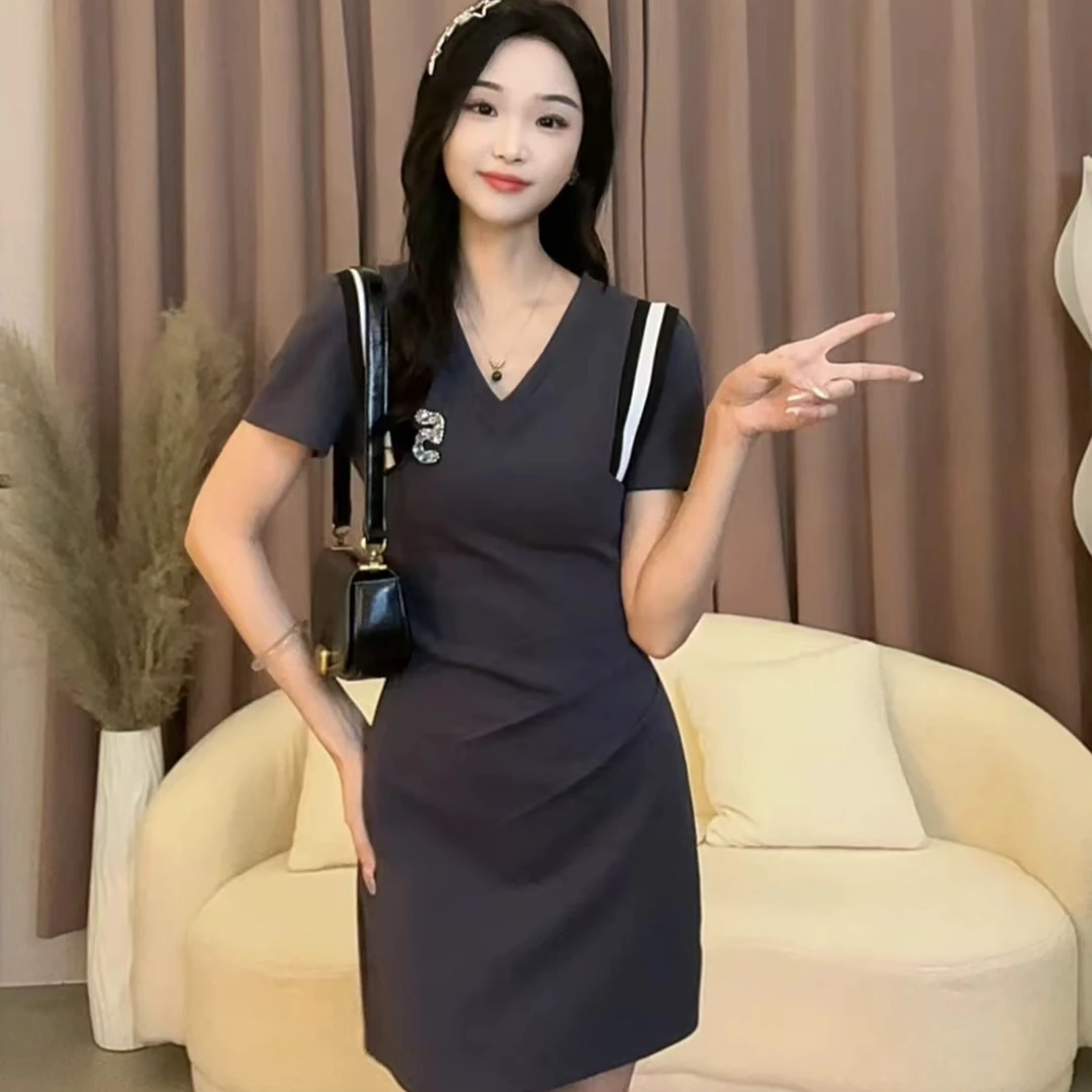 【蛋蛋】夏季新款收腰显瘦修身性感名媛时尚连衣裙SYMYF402060