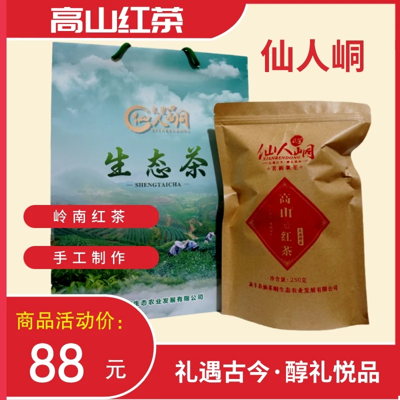 红茶高山茶新丰仙人峒高山红茶广东粤北茶叶生态手工茶