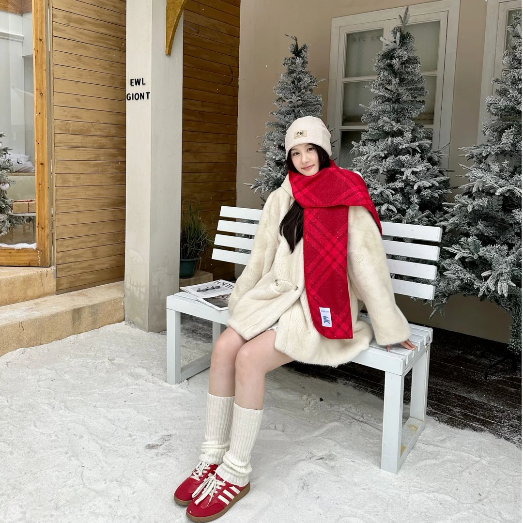 白鹿鹿家【半岛】氛围感泰迪短款时尚休闲连帽冬季小母貂外套