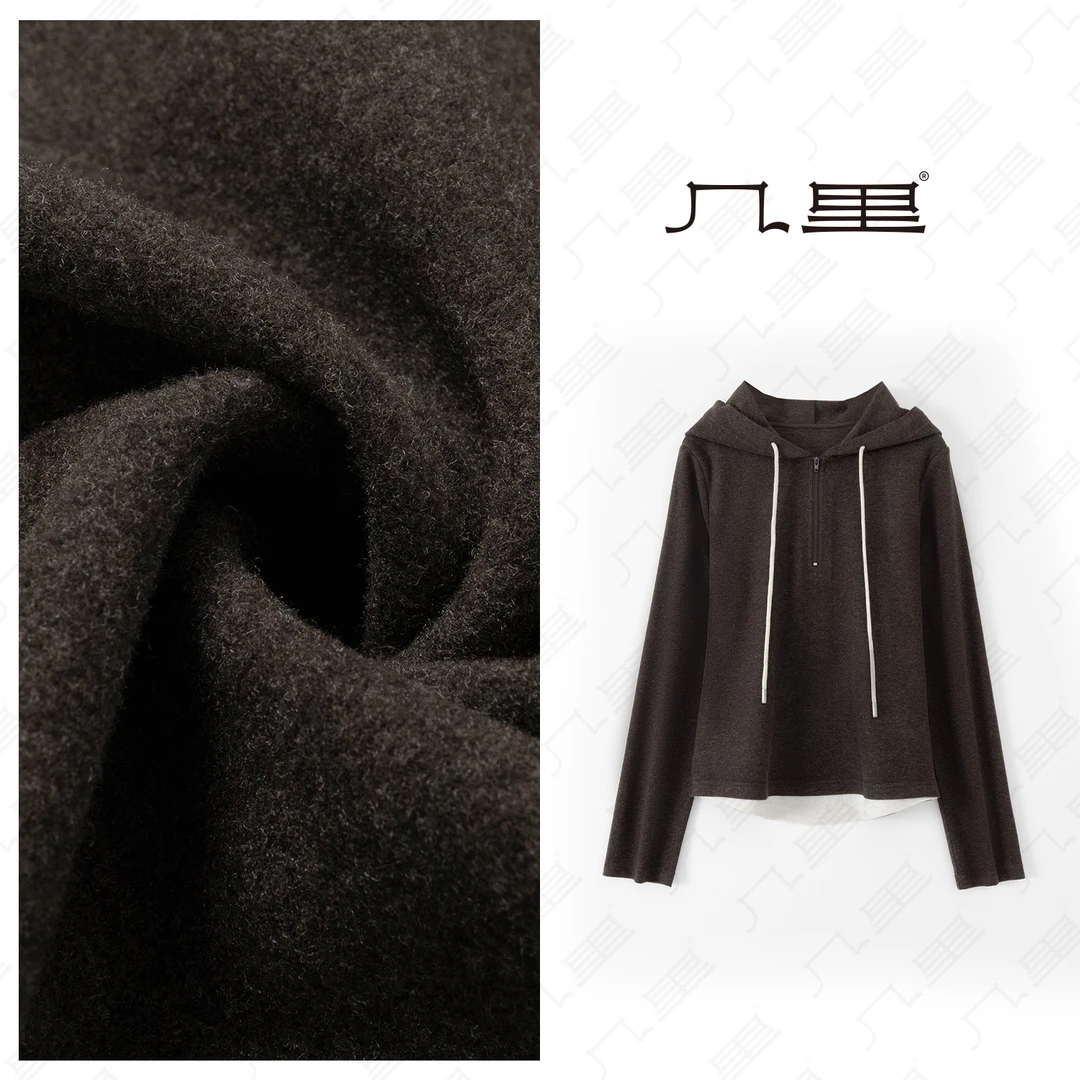 几里与麻【撞色小衫】高密时尚百搭气质卫衣 衣长55 胸围95 1102689