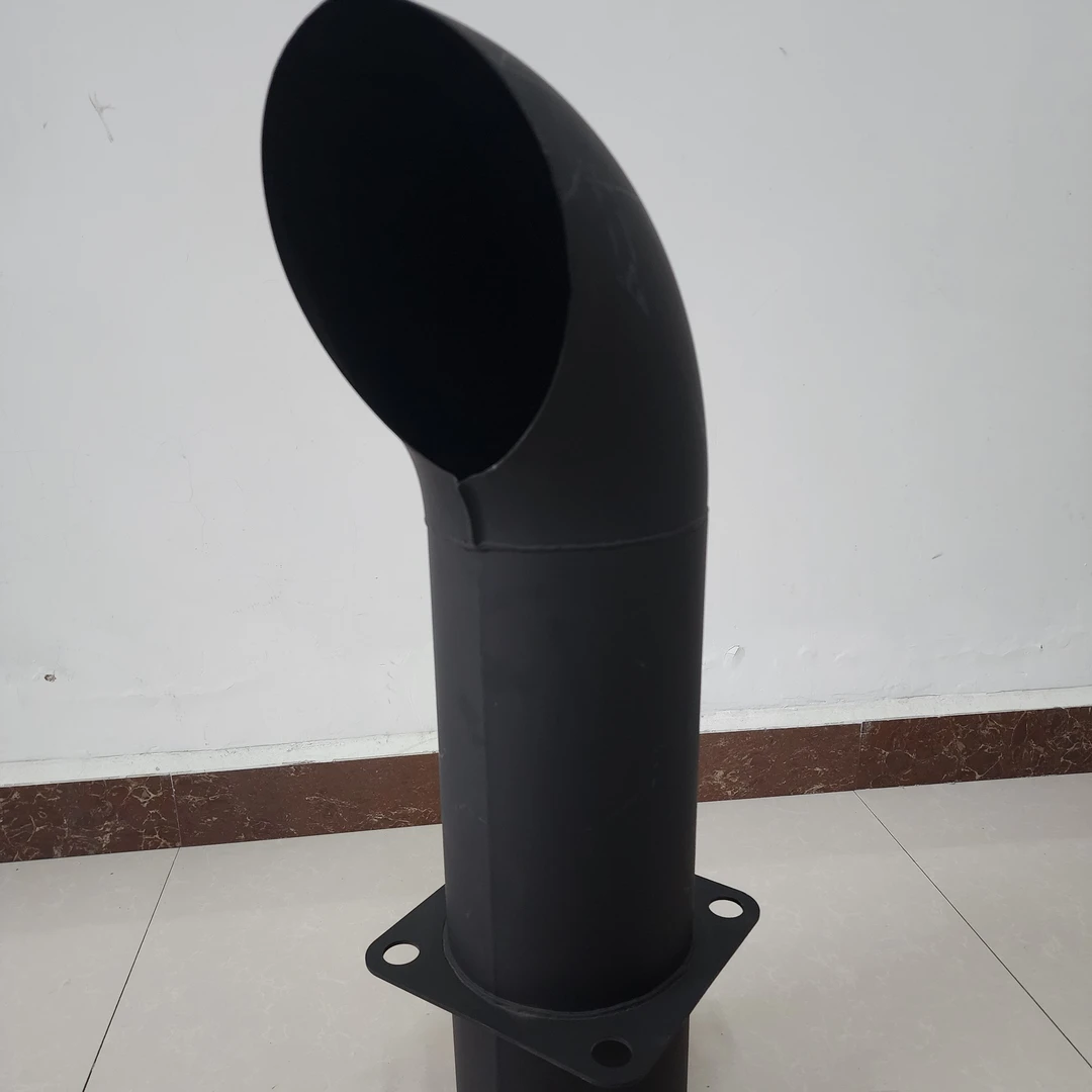 小松挖掘机加装大烟筒排气管原装消音器大烟筒消音器原厂尾管