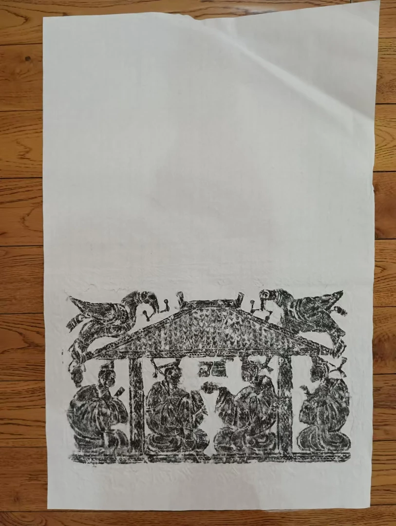 汉画像砖拓片，规格69＊45