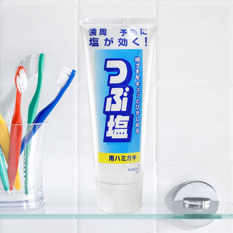 日本原装进口大盐粒牙膏薄荷清新口气180g