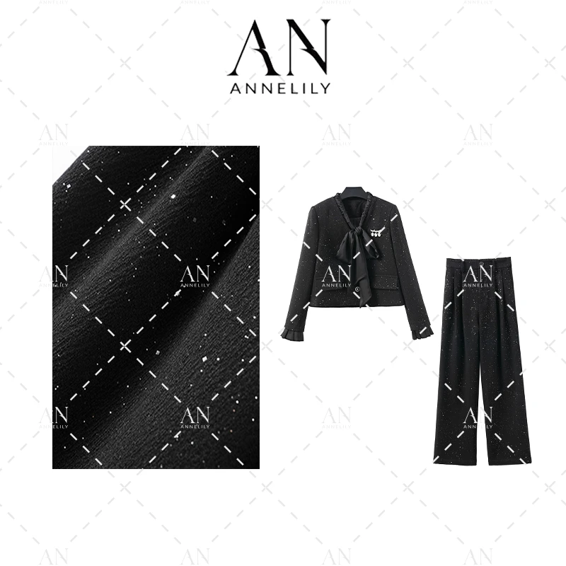 ANNELILY【温鑫】新款设计师款时尚气质百搭轻奢羽绒套装AT2410184