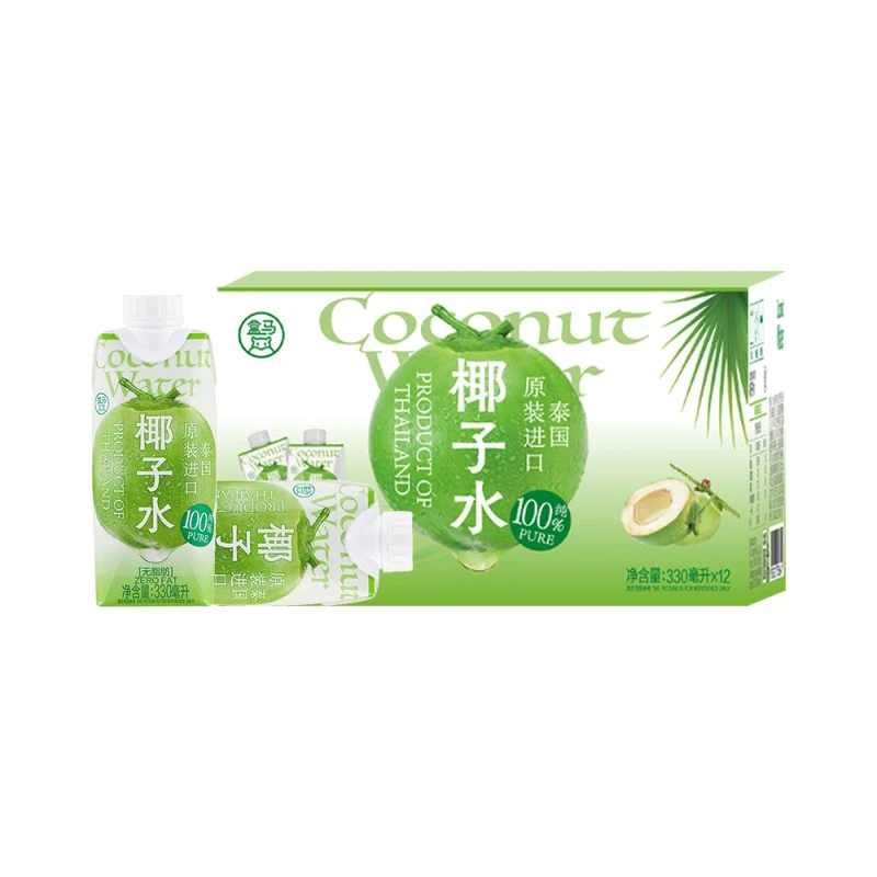盒马 100%椰子水 330ml*12 泰国进口