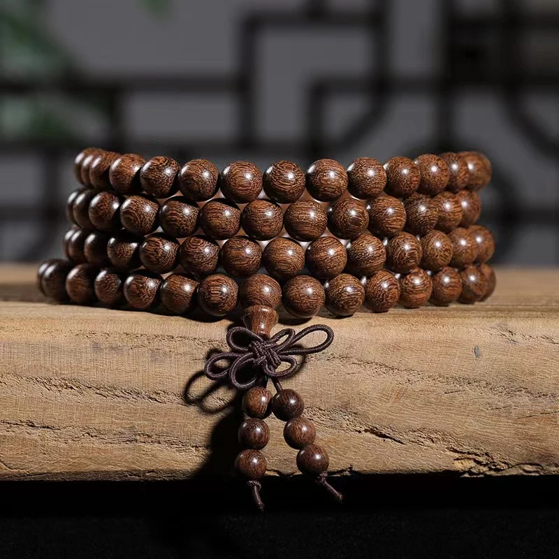 025,108颗木手串冷门把玩盘玩件串蟾宗手串108颗手串男生文玩