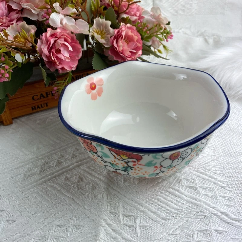 【欧礼】粉黛佳人系列6英寸五角碗