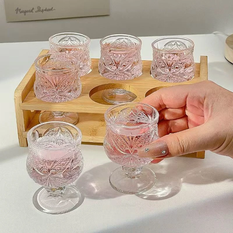 【拍一发六】高档玻璃杯一两小酒杯微醺高脚杯必备酒杯高颜值白酒杯