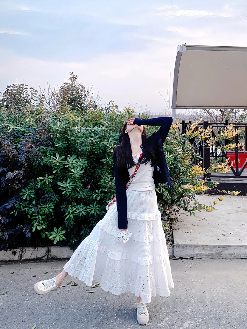 2024新款针织开衫春季宽松显瘦小个子短款毛衣温柔连衣裙两件套装