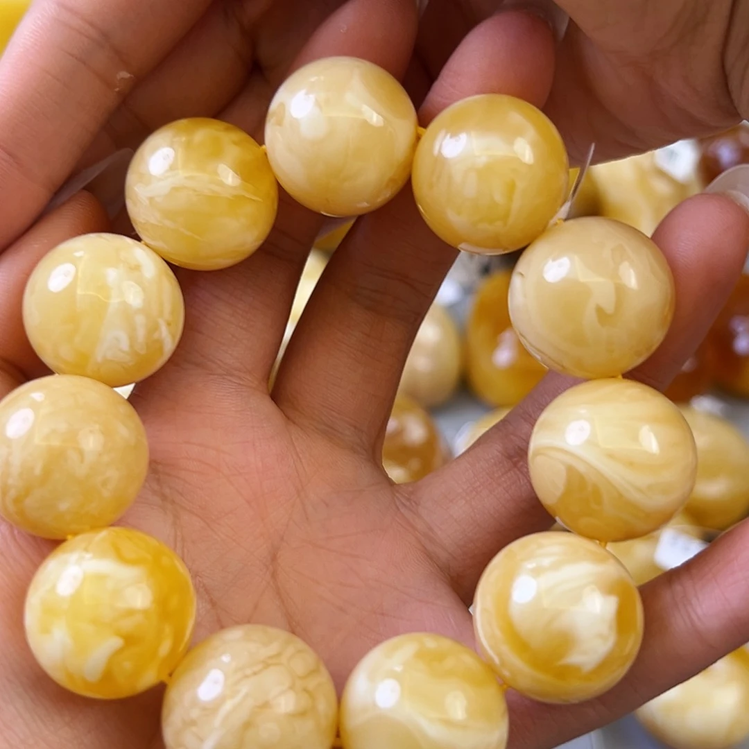 蜜蜡颈饰未镶嵌娟*蜜蜡