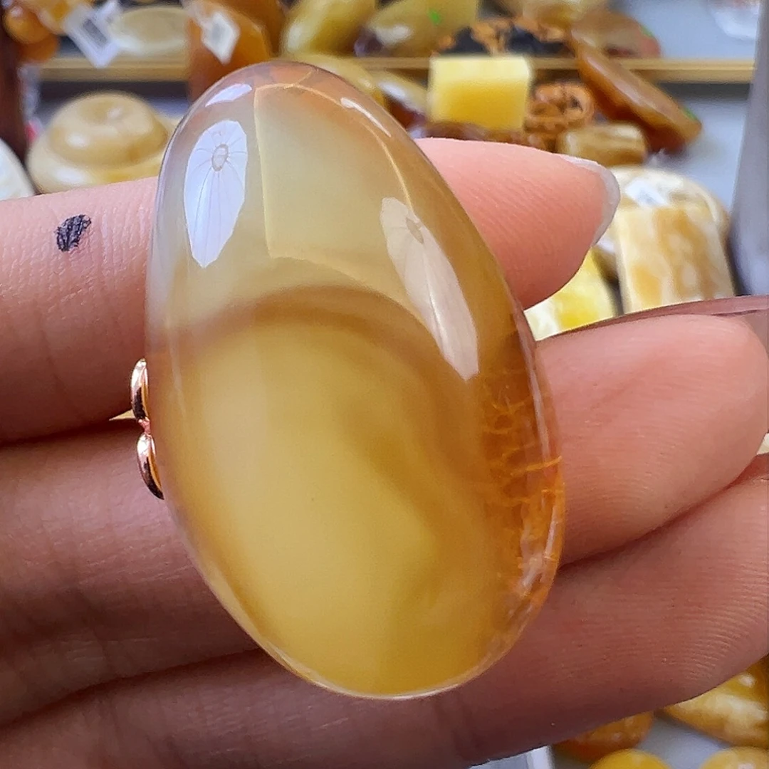 蜜蜡颈饰未镶嵌阿*莎蜜蜡