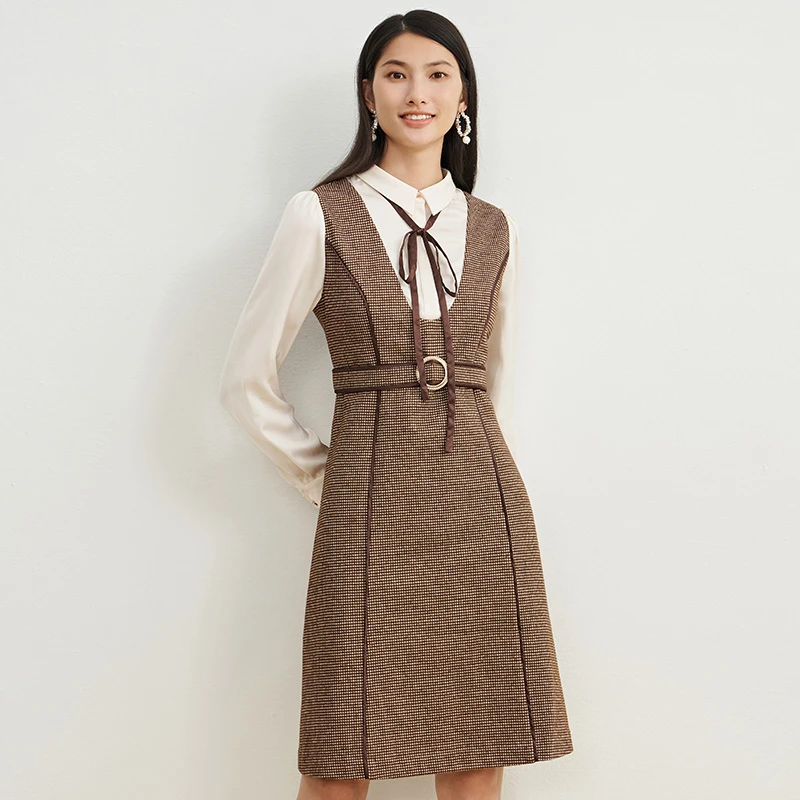 EITIE爱特爱新款格纹连衣裙6807510