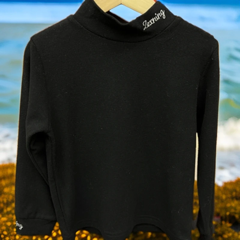 垚垚中大童百搭德绒打底3098长袖圆领纯色