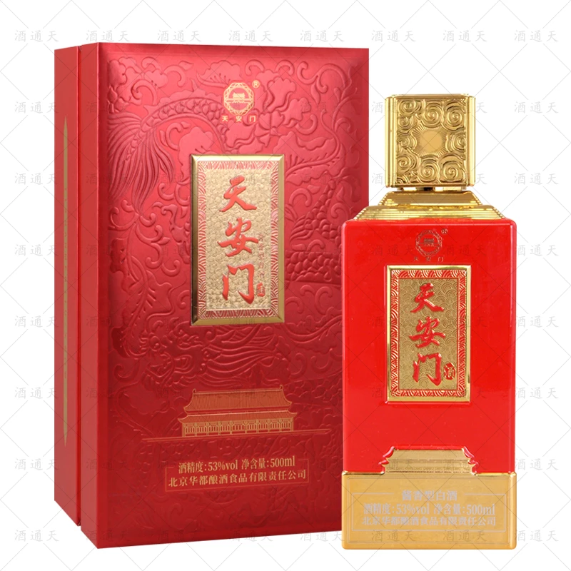 华都 酒业 天安门开门红 酱香型白酒53度500ml*1