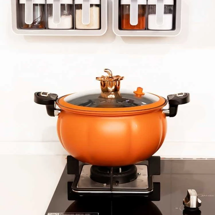 【新疆包邮】一个装麦饭石清涂层烹饪大容量超大可视炖煮南瓜锅