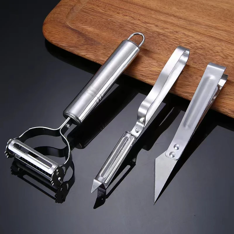 【新疆包邮】三件套厨房小工具削皮去皮器削皮削皮器拔毛器多功能