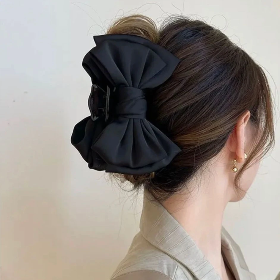 【新疆包邮】布艺发饰 蝴蝶结抓夹鲨鱼夹高级感发夹气质通用百搭