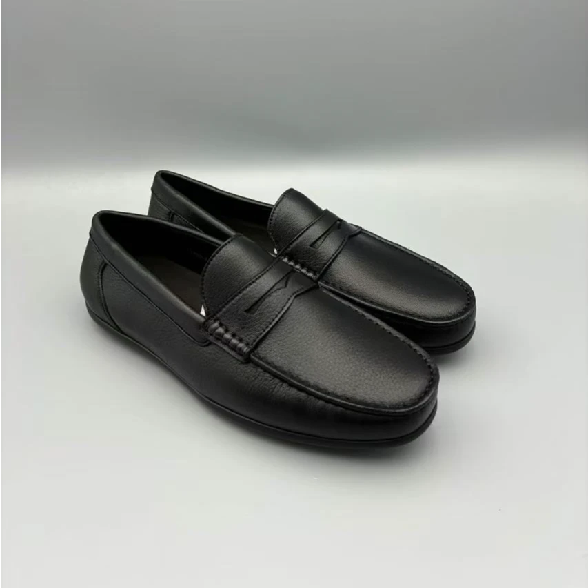 Pierre Shark/皮爾鯊魚休闲乐福鞋男士一脚蹬马衔扣乐福鞋17888-3